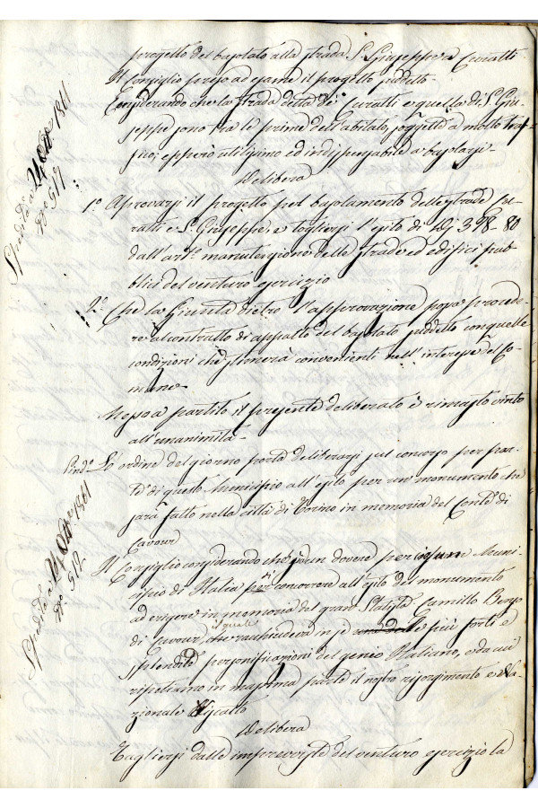 BUSTA 1 CAT I CLASSE VIII FASCICOLO 1 ANNI 1861 1869 SERIE N 16 REG N 1 REG A 1861 PAGINA 52 R TIPO Foglio Interno