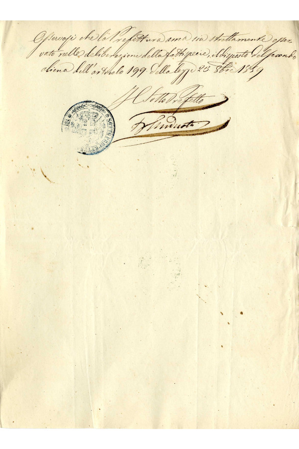 BUSTA 1 CAT I CLASSE VIII FASCICOLO 1 ANNI 1861 1869 SERIE N 16 REG N 2 REG A 1862 1863 PAGINA Senza numero TIPO Copia 015