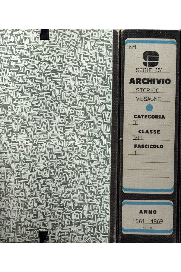 BUSTA 1 CAT I CLASSE VIII FASCICOLO 1 ANNI 1861 1869 SERIE N 16 TIPO Busta