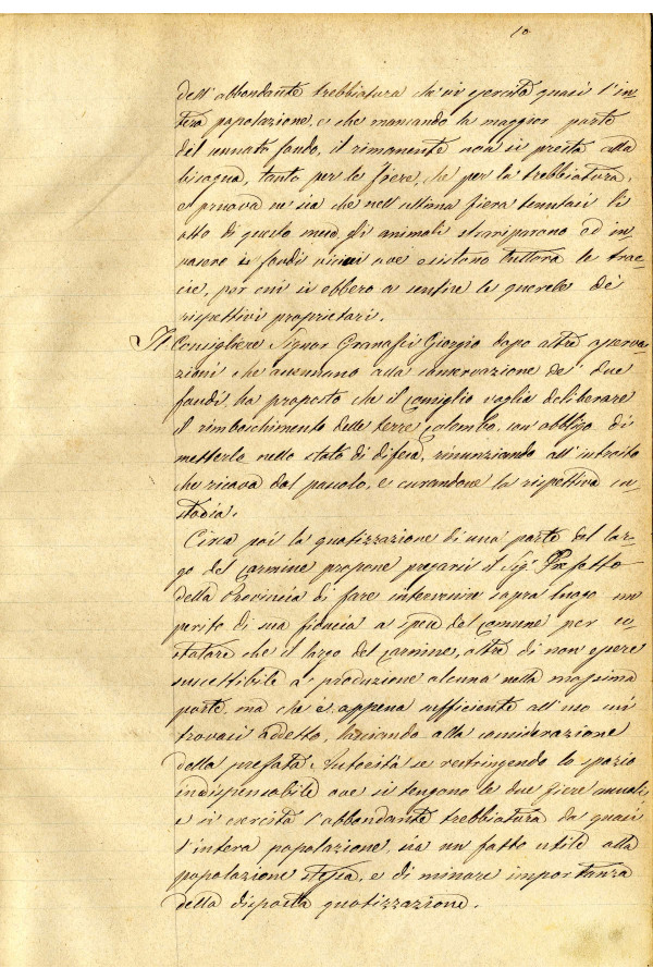 BUSTA 3 CAT I CLASSE VIII FASCICOLO 1 ANNI 1876 1883 SERIE N 16 REG N 14 REG A 1876 1879 PAGINA 10 R TIPO Foglio Interno 002