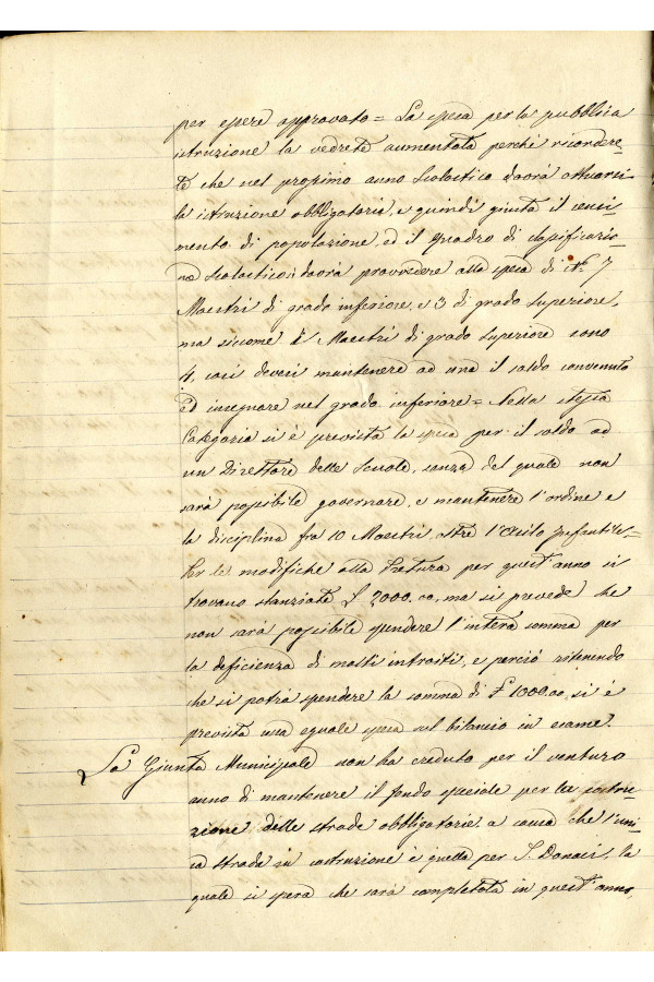 BUSTA 3 CAT I CLASSE VIII FASCICOLO 1 ANNI 1876 1883 SERIE N 16 REG N 14 REG A 1876 1879 PAGINA 15 V TIPO Foglio Interno 003