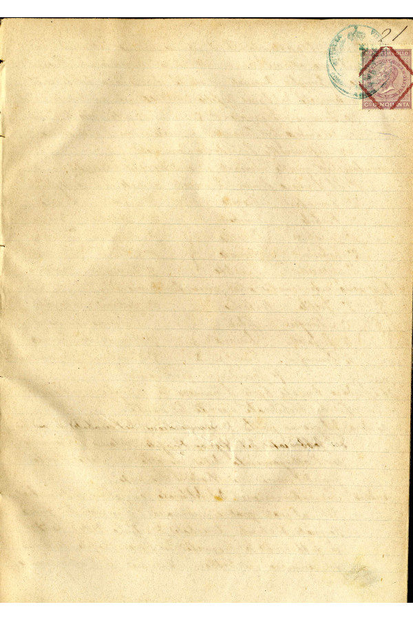 BUSTA 3 CAT I CLASSE VIII FASCICOLO 1 ANNI 1876 1883 SERIE N 16 REG N 14 REG A 1876 1879 PAGINA 21 R TIPO Foglio Interno
