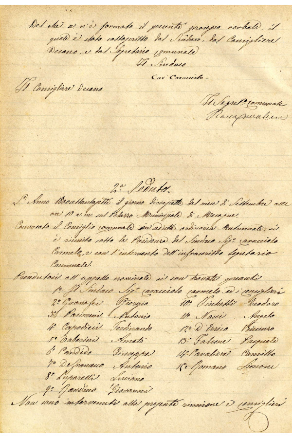 BUSTA 3 CAT I CLASSE VIII FASCICOLO 1 ANNI 1876 1883 SERIE N 16 REG N 14 REG A 1876 1879 PAGINA 39 V TIPO Foglio Interno 002