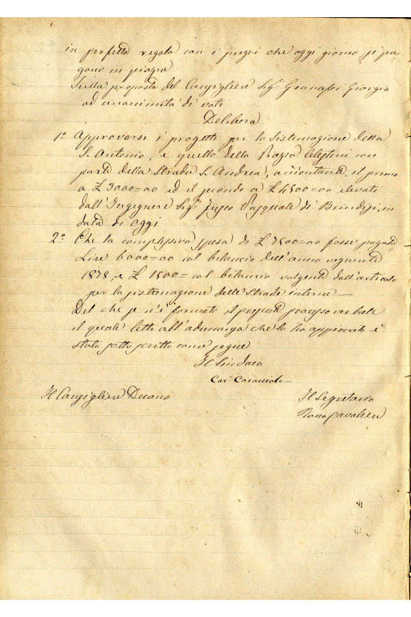 BUSTA 3 CAT I CLASSE VIII FASCICOLO 1 ANNI 1876 1883 SERIE N 16 REG N 14 REG A 1876 1879 PAGINA 48 V TIPO Foglio Interno