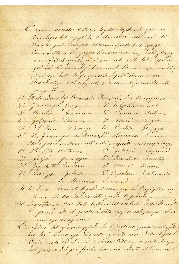 BUSTA 3 CAT I CLASSE VIII FASCICOLO 1 ANNI 1876 1883 SERIE N 16 REG N 14 REG A 1876 1879 PAGINA 48 V TIPO Foglio Interno 002