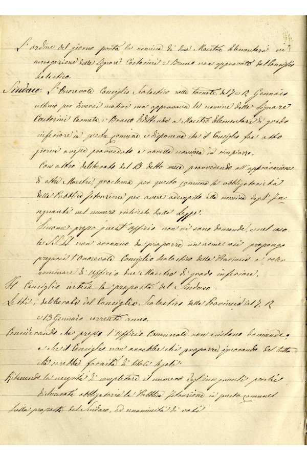 BUSTA 3 CAT I CLASSE VIII FASCICOLO 1 ANNI 1876 1883 SERIE N 16 REG N 14 REG A 1876 1879 PAGINA 52 V TIPO Foglio Interno 002