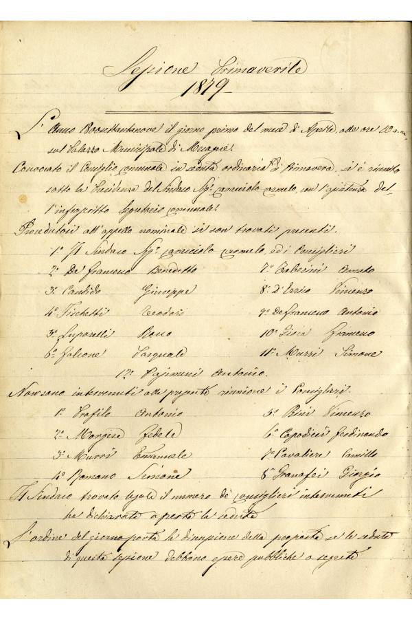 BUSTA 3 CAT I CLASSE VIII FASCICOLO 1 ANNI 1876 1883 SERIE N 16 REG N 14 REG A 1876 1879 PAGINA 53 V TIPO Foglio Interno 002