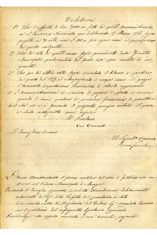 BUSTA 3 CAT I CLASSE VIII FASCICOLO 1 ANNI 1876 1883 SERIE N 16 REG N 14 REG A 1876 1879 PAGINA 68 V TIPO Foglio Interno