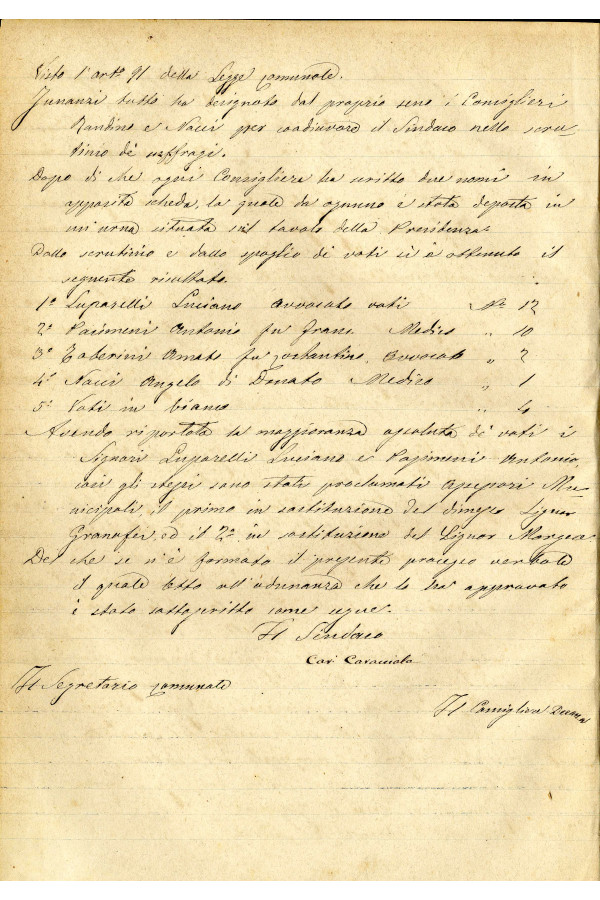BUSTA 3 CAT I CLASSE VIII FASCICOLO 1 ANNI 1876 1883 SERIE N 16 REG N 14 REG A 1876 1879 PAGINA 69 V TIPO Foglio Interno