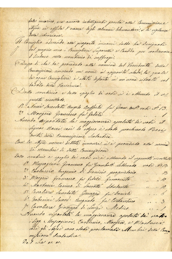 BUSTA 3 CAT I CLASSE VIII FASCICOLO 1 ANNI 1876 1883 SERIE N 16 REG N 14 REG A 1876 1879 PAGINA 74 V TIPO Foglio Interno