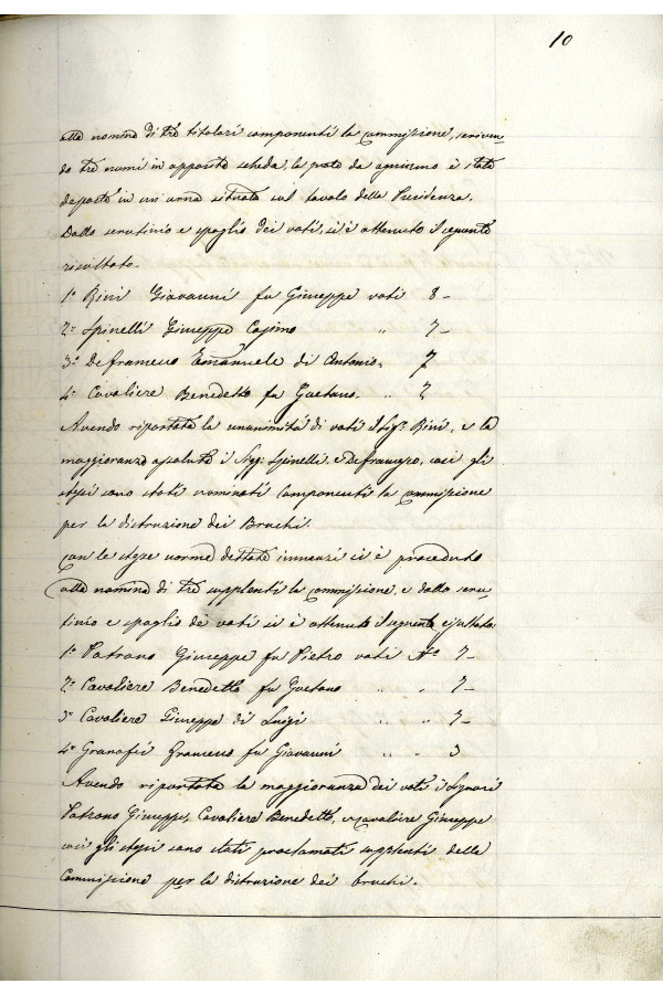 BUSTA 3 CAT I CLASSE VIII FASCICOLO 1 ANNI 1876 1883 SERIE N 16 REG N 16 REG A 1882 1883 PAGINA 10 R TIPO Foglio Interno