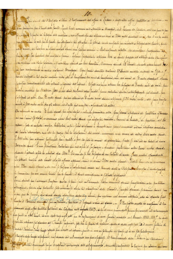 BUSTA 3 CAT I CLASSE VIII FASCICOLO 1 ANNI 1876 1883 SERIE N 16 REG N 16 REG A 1882 1883 PAGINA 10 R TIPO Foglio Interno 002