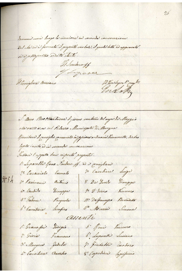 BUSTA 3 CAT I CLASSE VIII FASCICOLO 1 ANNI 1876 1883 SERIE N 16 REG N 16 REG A 1882 1883 PAGINA 26 R TIPO Foglio Interno