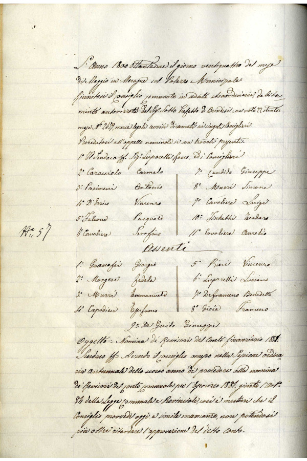 BUSTA 3 CAT I CLASSE VIII FASCICOLO 1 ANNI 1876 1883 SERIE N 16 REG N 16 REG A 1882 1883 PAGINA 28 V TIPO Foglio Interno