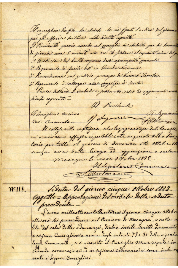 BUSTA 3 CAT I CLASSE VIII FASCICOLO 1 ANNI 1876 1883 SERIE N 16 REG N 16 REG A 1882 1883 PAGINA 81 V TIPO Foglio Interno