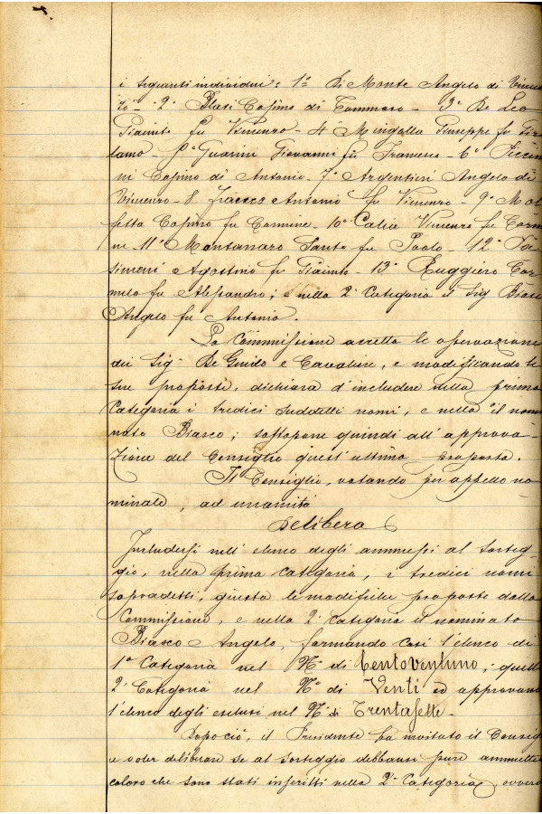 BUSTA 3 CAT I CLASSE VIII FASCICOLO 1 ANNI 1876 1883 SERIE N 16 REG N 16 REG A 1882 1883 PAGINA 94 V TIPO Foglio Interno