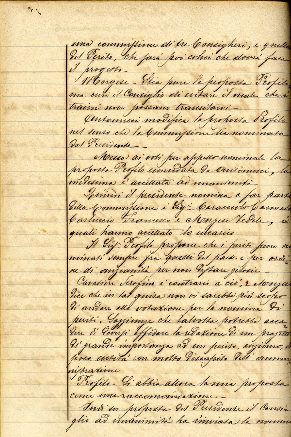 BUSTA 3 CAT I CLASSE VIII FASCICOLO 1 ANNI 1876 1883 SERIE N 16 REG N 16 REG A 1882 1883 PAGINA 97 V TIPO Foglio Interno