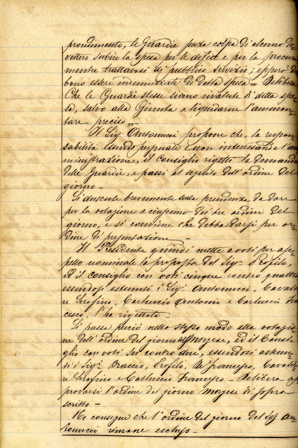 BUSTA 3 CAT I CLASSE VIII FASCICOLO 1 ANNI 1876 1883 SERIE N 16 REG N 16 REG A 1882 1883 PAGINA 99 V TIPO Foglio Interno